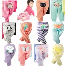 3 шт./лот, новая весенняя одежда для маленьких мальчиков и девочек с изображением животных, большие штаны, повседневные Хлопковые Штаны для малышей, милая одежда, размеры 6, 9, 12 месяцев