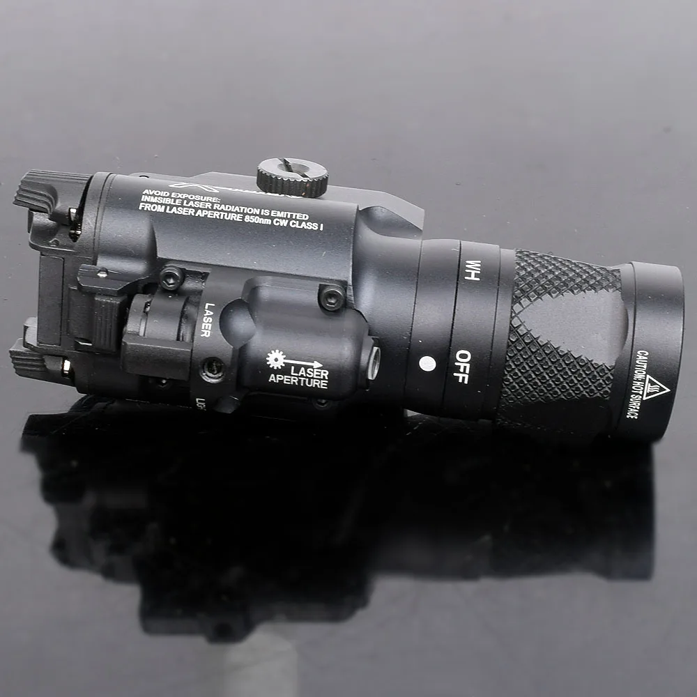 X400V ИК ночного видения оружейный светильник комбинированный лазерный тактический пистолет светодиодный красный лазерный фонарик сверхвысокий выход оружие