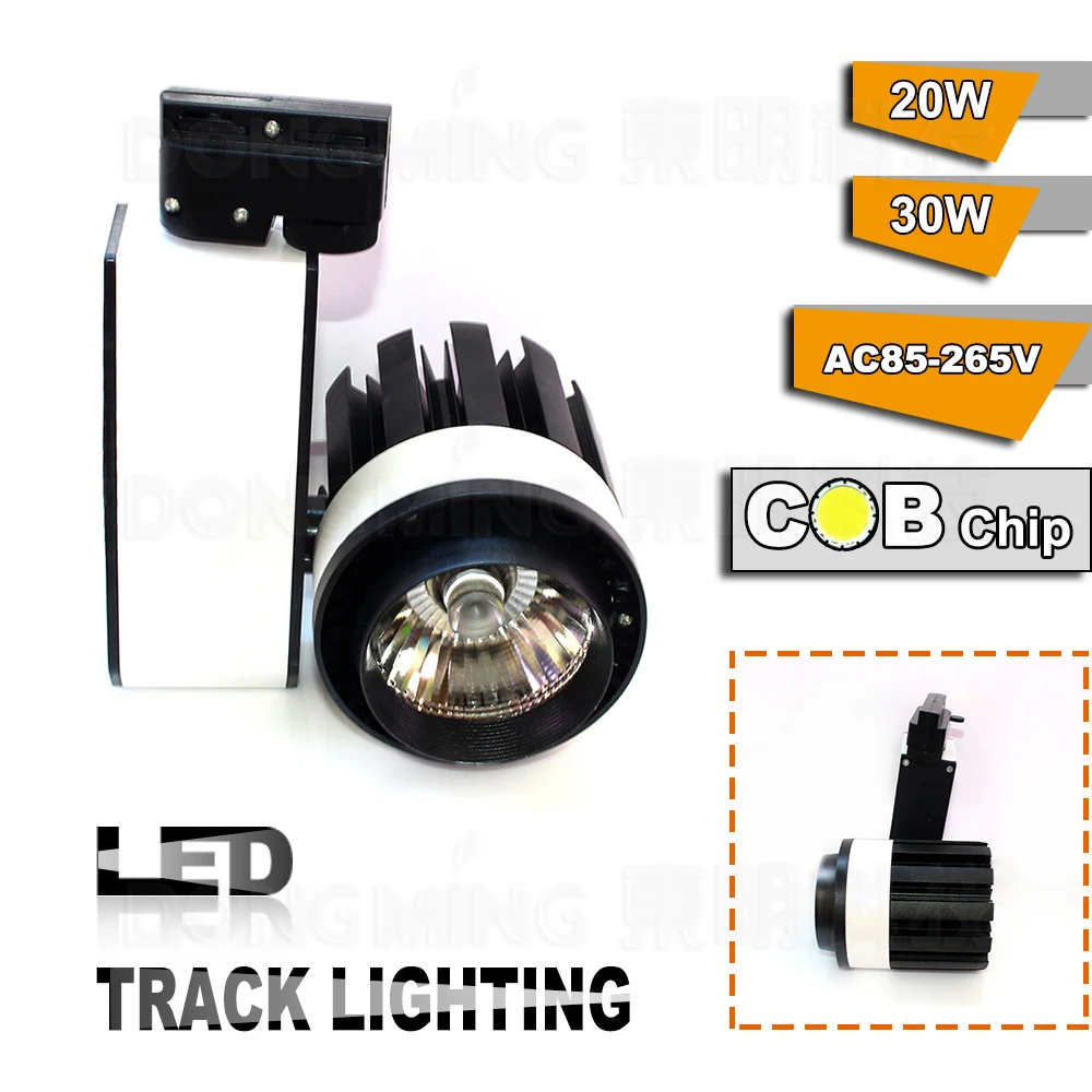 

2017 new arrival pendant track light high power 30w cob Led Track Light ,energy saving track lights,AC85-265V track rail light