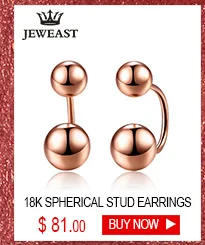 18k Pure Gold Stud Earring Exquisite Elegant Women Jewelry Rose Yellow White Star Miss Girl Gift For Birthday Hot Sale Good New