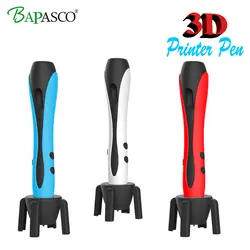 Ручка 3D Рождественский подарок BAPASCO бренд 3D Ручка новейшая модель 3D печать Ручка с дополнительным мм 1,75 мм PLA светящаяся пластиковая 3D