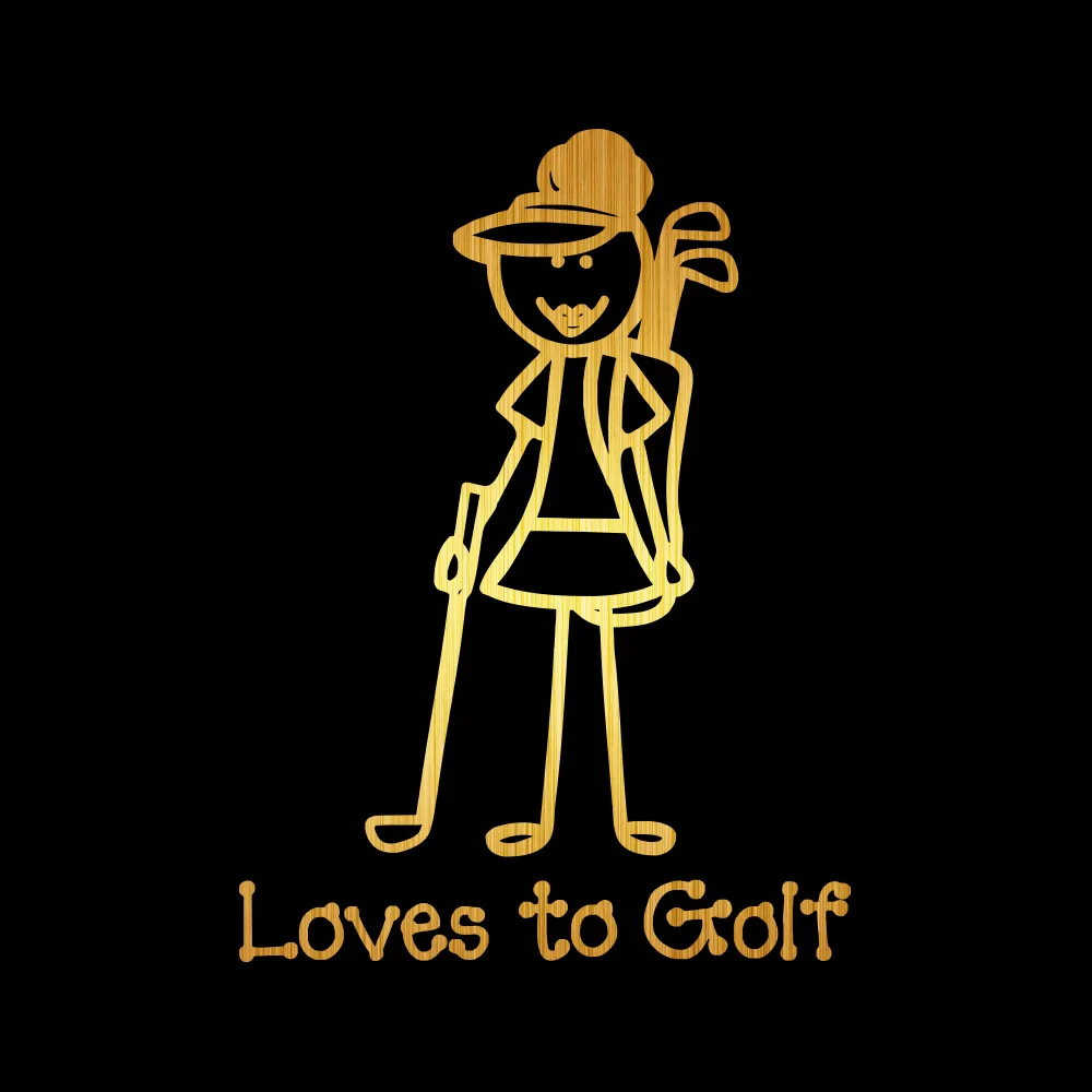15*20 см Новый Стиль Love To Golf Dazzle автомобильные Стильные наклейки виниловые на