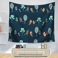 Polyester-Tapestry-Printed-Character-Bird-Mandala-Toalla-Playa-Home-Decoration-Wall-Blankets-Hanging-Hippie-Tapestry-Tapiz