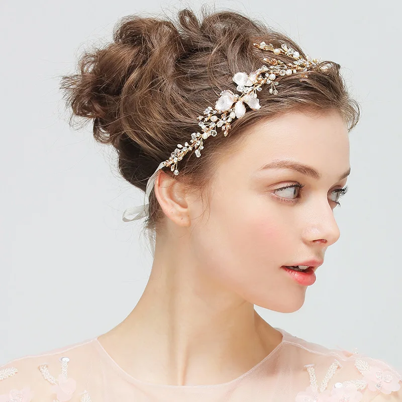 Braut Haarband Hochzeit Frauen Braut Stirnband Rosa Perle Dekoration Zubehör SimpleLife Stirnband Tiara Braut Haarband Hochzeit Frauen Braut Stirnband Rosa Perle Dekoration Zubehör SimpleLife Stirnband Tiara