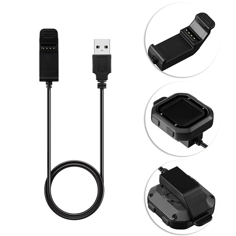 1 м USB кабель для зарядки USB зарядное устройство кабель передачи данных для Garmin Edge 20 Edge 25 gps браслет для смарт-часов