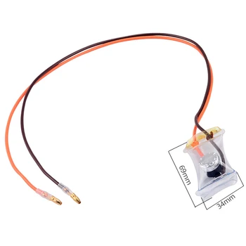 

AC 250V 10A -7 Celsius Bimetal Refrigerator Defroster Thermostat Round Metal Fridges Defroster Thermostat 50cm Cable Length