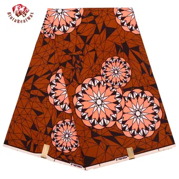 

2019 Ankara African Polyester Wax Prints Fabric Binta Real Wax High Quality 6 yards African Fabric for Party Dress FP6139