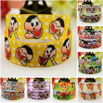 

7/8'' 22mm,1" 25mm,1-1/2" 38mm,3" 75mm Ruban Monica Cartoon Character printed Grosgrain Ribbon party decoration 10 Yards