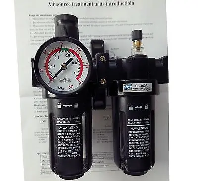 

SFC-200 G1/4'' Pneumatic Air Filter Regulator Lubricator SL200A BSP 1/4