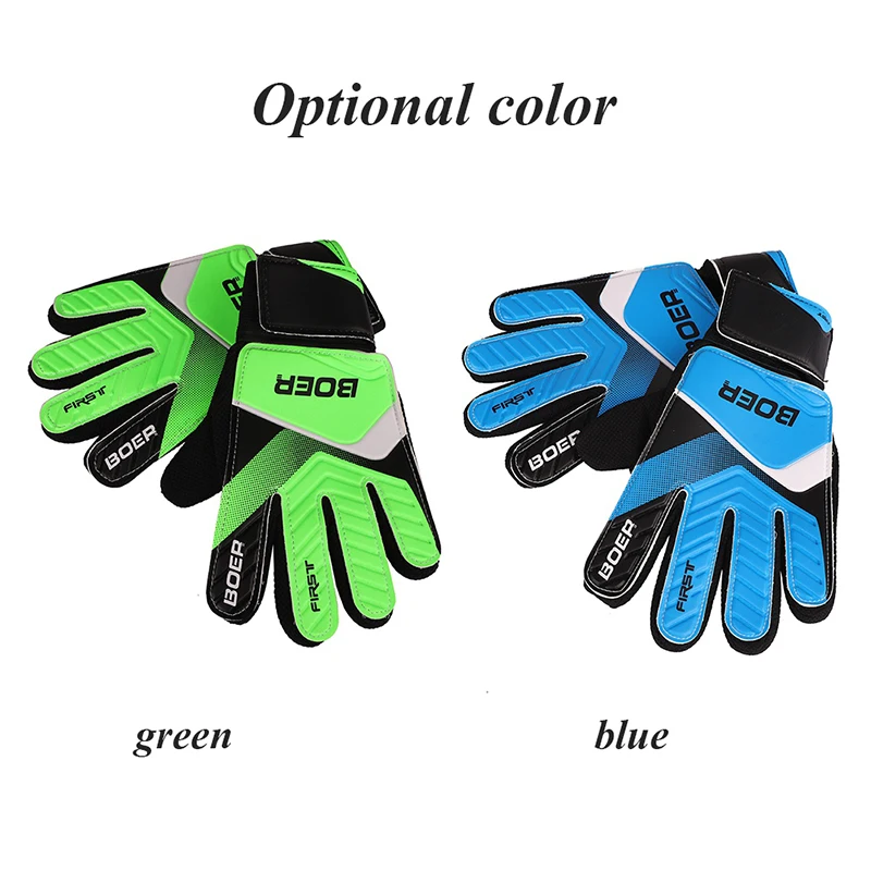 Детские износостойкие вратарские перчатки, противоскользящие перчатки, футбольные вратарские перчатки, профессиональные футбольные вратарские перчатки, двойная защита