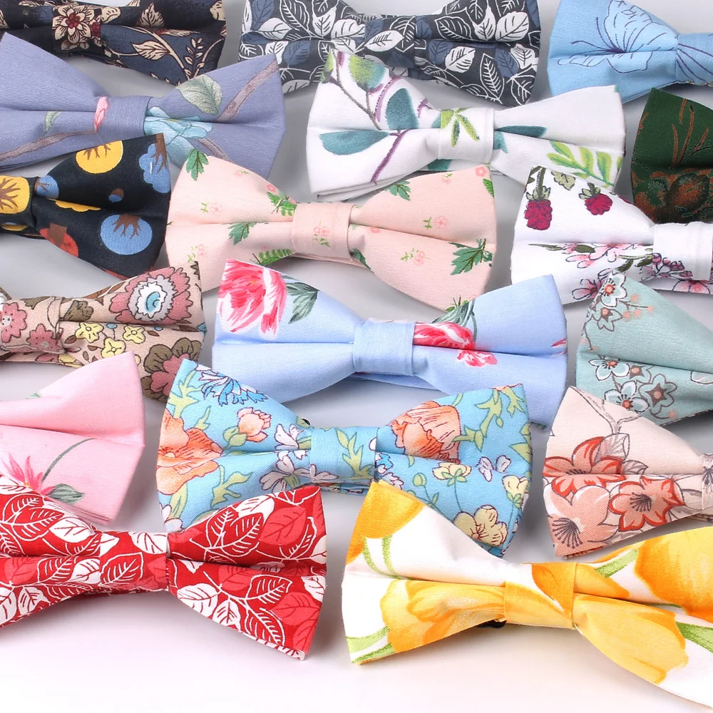 

Men Bowtie Casual Shirts Bow tie For Men Women Bowknot Adult Floral Print Bow Ties Cravats Wedding Party Bowties