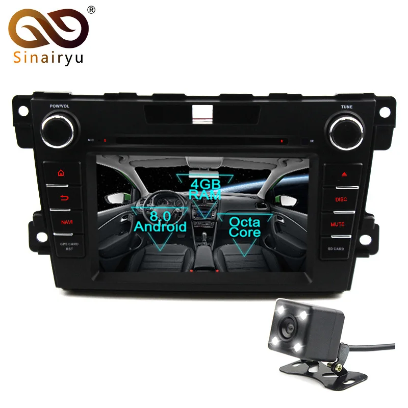 

Sinairyu Android 8.0 Octa Core Car DVD Player for Mazda CX7 2010-2015 Multivan GPS Navigation Multimedia Radio Stereo Head Unit