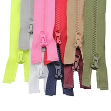 2 pcs 50 cm 3 # high-grade resina Zíperes para roupas jaqueta de roupas para baixo zíper colorido para dormir zip saco de roupas acessórios