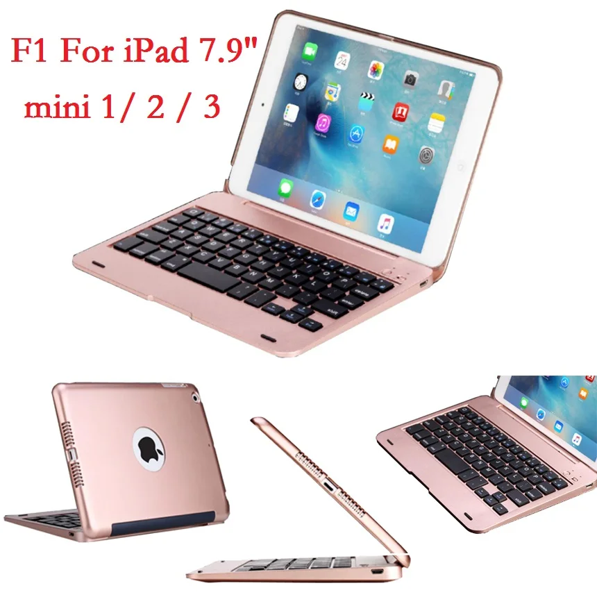 ABS для iPad mini 2 3 чехол с клавиатурой A1432 A1454 A1599 A1600 USB Bluetooth беспроводной Клавиатура 7