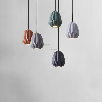 

Nordic Style LED Resin Pendant Lights Modern Living Room Bedroom Home Decor Pendant Lamp Loft Lights & Lighting Kitchen Fixtures