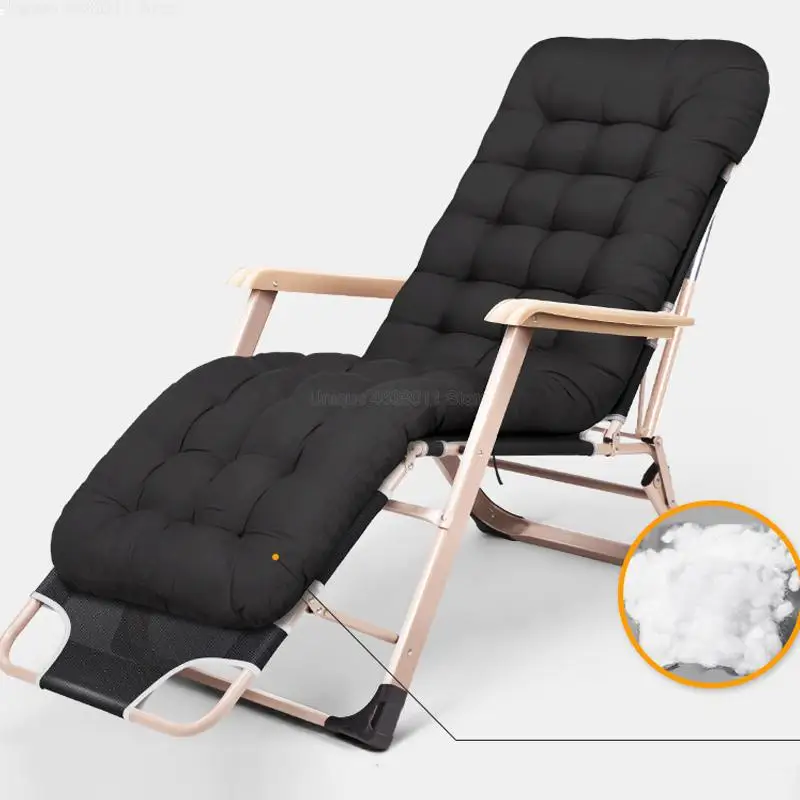 Folding Adjustable Nap Recliner Outdoor Padded Chair With Headrest