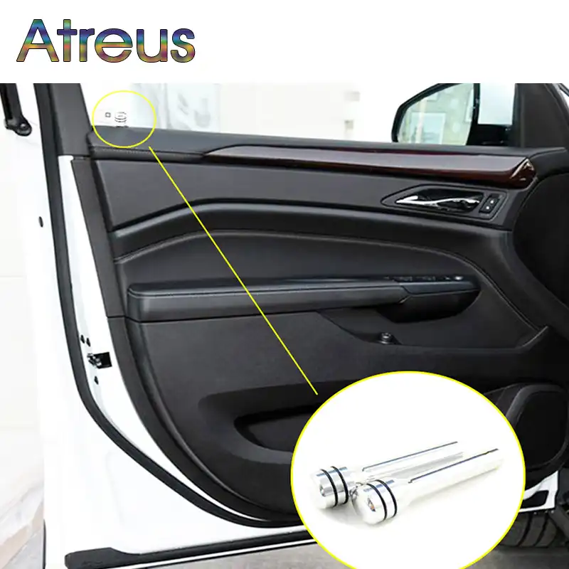 Atreus 2pcs Aluminum Alloy Car Interior Door Lock Knob Pull