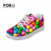 FORUDESIGNS/ г., модные женские туфли на плоской подошве, милые, разные яркие цвета, с принтом, Осенние, повседневные, на шнуровке, светильник женская обувь для отдыха