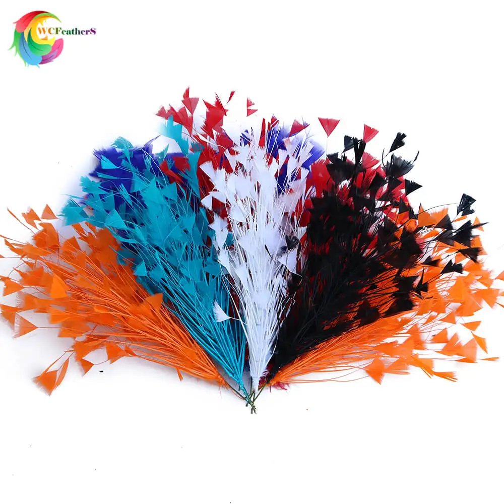 

New 1 Bunch Beautiful Turkey Feather Wedding Corsages Feathers Craft For Headdress DIY Home Decoration Accessories Length 30CM