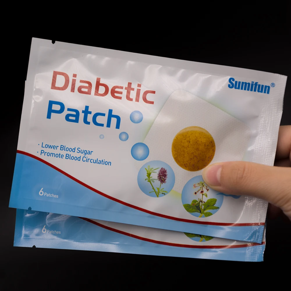 60pcs=10bags Diabetic Patch Chinese Herbal Stabilizes Blood Sugar Level Lower Blood Glucose Sugar Balance Medical Plaster D1794