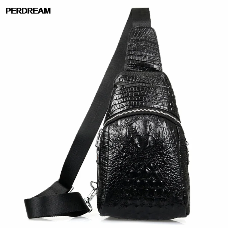 

PERDREAM Cow Leather Man Shoulder Bag Allitagor Casual Crossbody Bag Genuine Leather Messenger Bags Traveling Bags