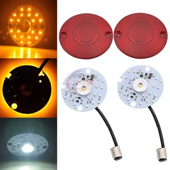 

Motorcycle LED Turn Signals Running Light Bulb light cover fit for Harley 1986-2014 Road King Electra Glides Ultra Glide