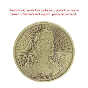 

Commemorative Coin Jesus Saying Collection Coins Souvenir Believer Bronze Collectible Bronze Art Gifts Home Decor