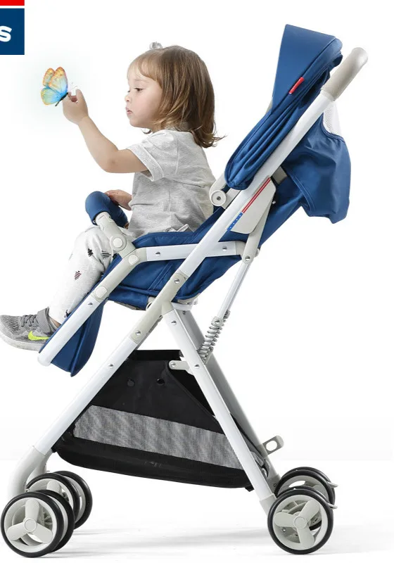 Ultralight portable baby stroller Can sit and recline shock folding carriage | Мать и ребенок