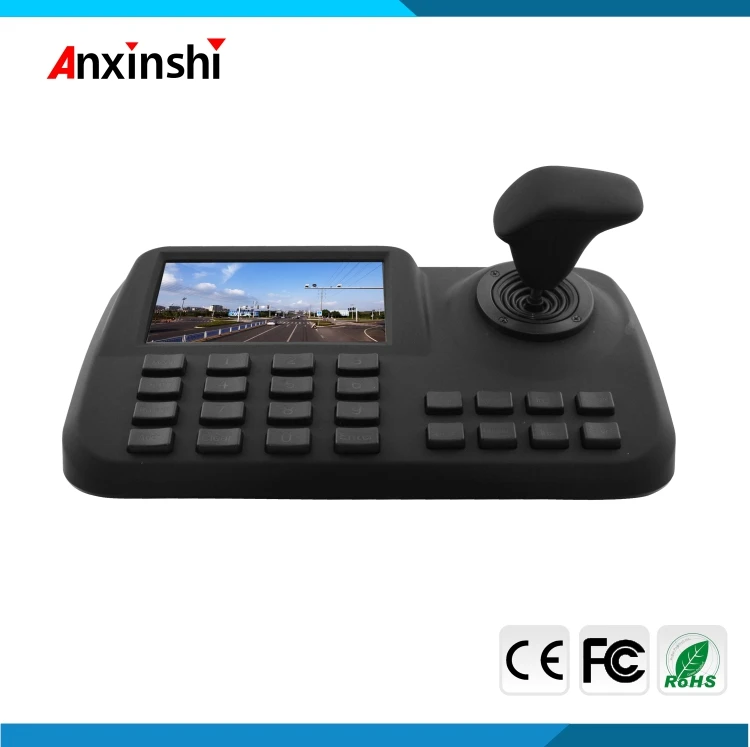  Hot product 5 inch LCD IP PTZ Camera Keyboard Controller 3D Joystick Display Screen Network PTZ Key
