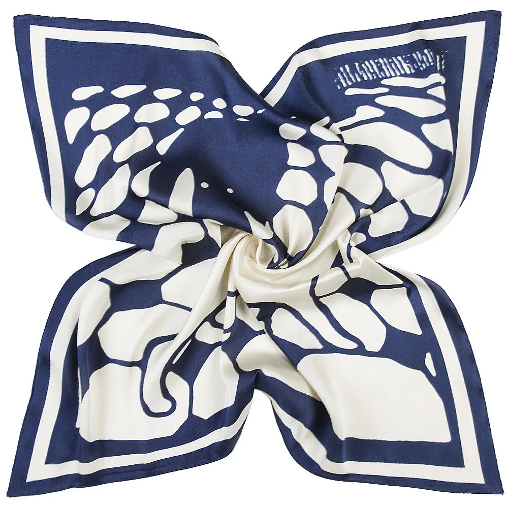 60-60 см шелковые Геометрические полосы унисекс стюардесса маленький квадратный шарф шаль шарфы женские Дизайнерские шарфы люксового бренда