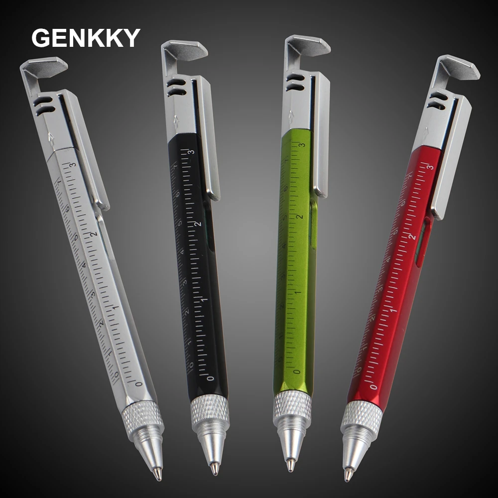 GENKKY Multifunctional Pen Screwdriver Ballpoint Pen Stand Holder Gift Tool School office supplies stationery pens