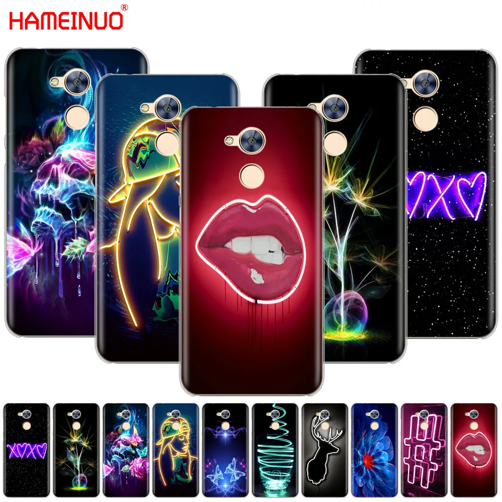 

HAMEINUO Neon Pattern Print Cover phone Case for Huawei Honor 10 V10 4A 5A 6A 7A 6C 6X 7X 8 9 LITE