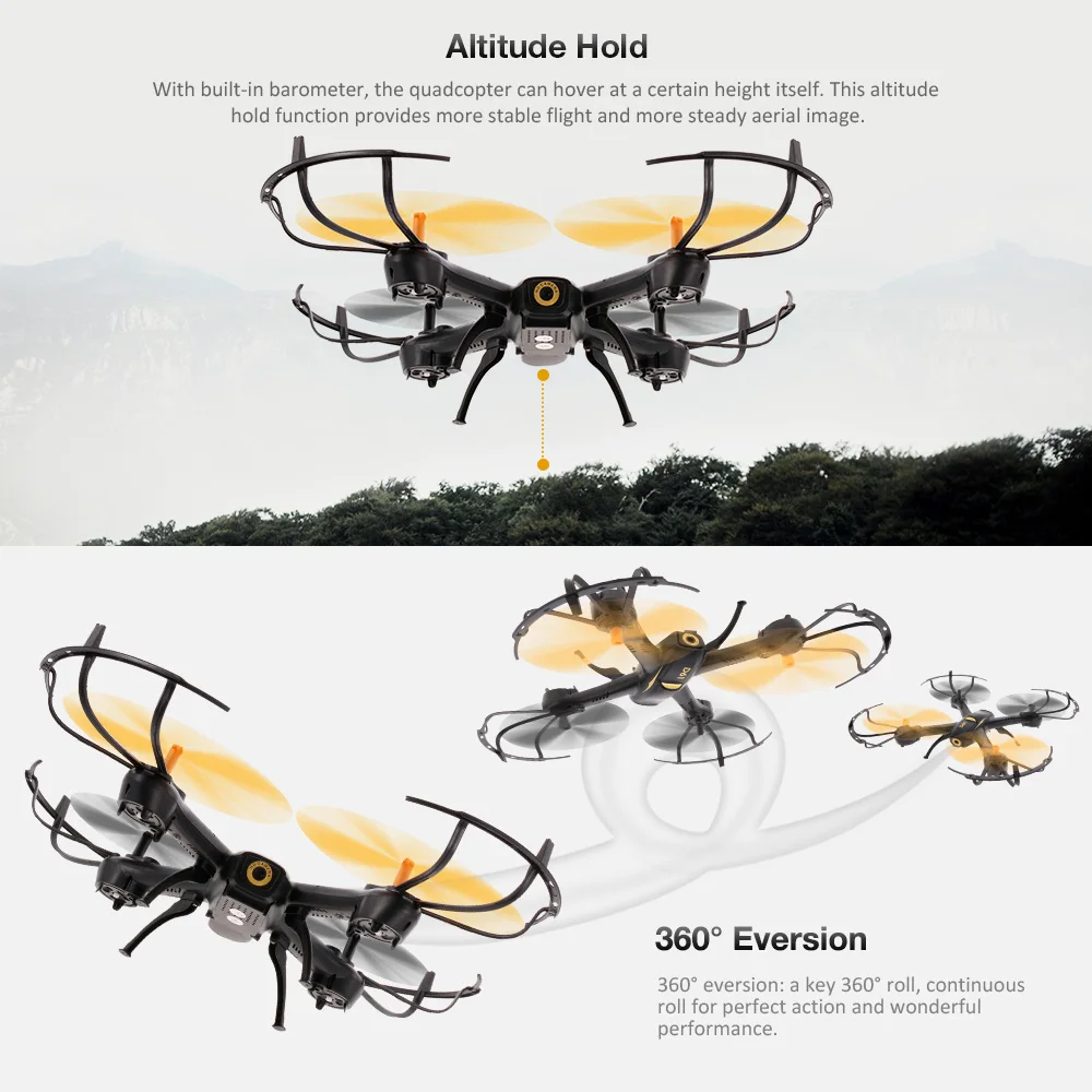 

D61WG 480P Drone with Camera Wifi FPV Altitude Hold Headless RC Quadcopter RC Dron Selfie Helicopter for Beginner