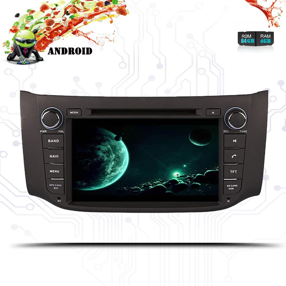 Восьмиядерный автомобильный dvd для Nissan Sylphy B17 Pulsar 2012 2013 2014 2015 2018 ПК головное