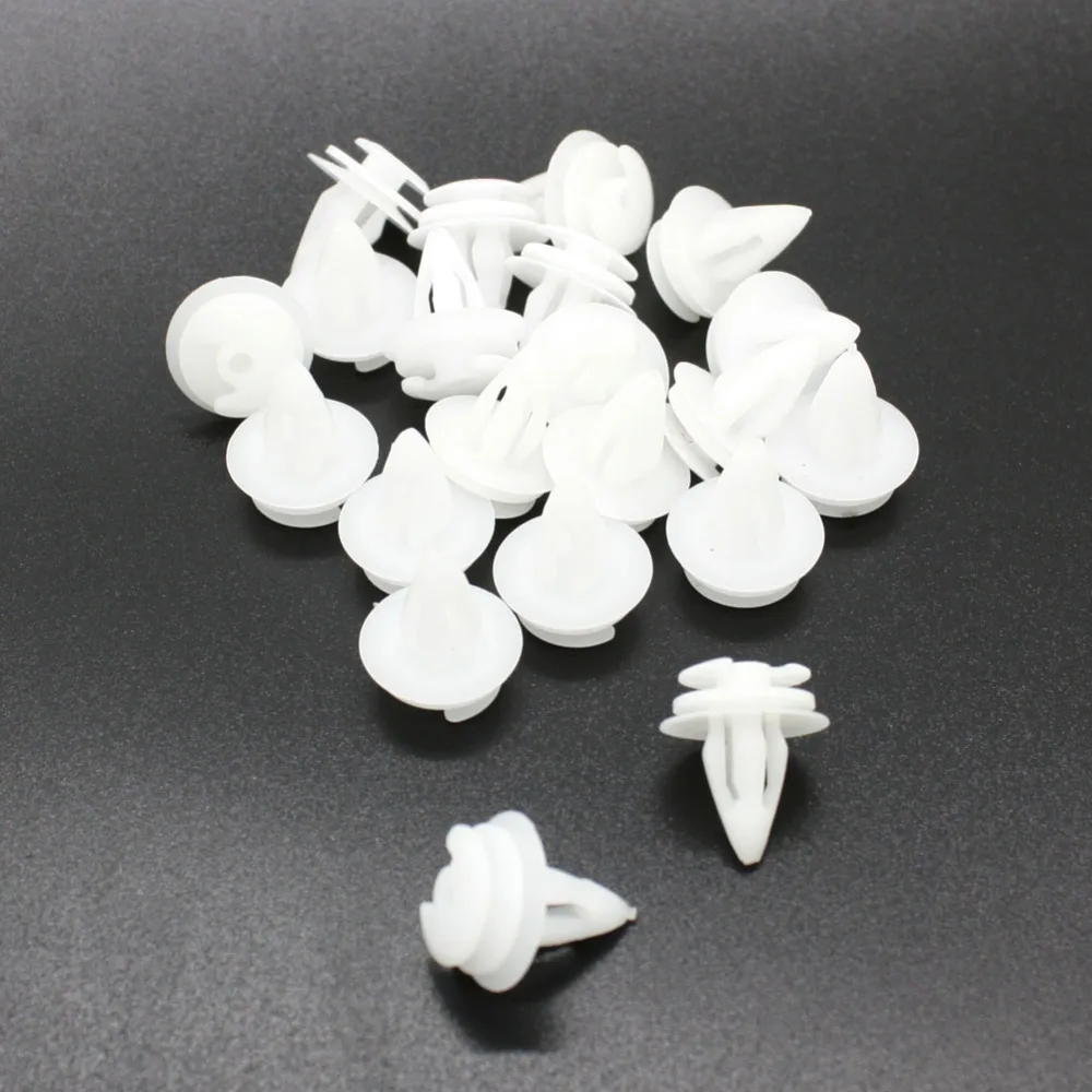 100 pcs/lot 9mm Hole Diameter Plastic Push Fasteners Rivets Fastener