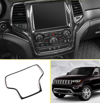 

For Jeep Grand Cherokee 2014-2018 ABS Plastic Car Interior Dashboard Navigation Cover Trim Sticker 1pcs Car Accessories