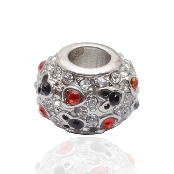 

2019 DIY European Beads Cartoon Cute Mickey Loveheart Beads Charms Fit Original Bracelets 100Pcs/Set Wholesale Price