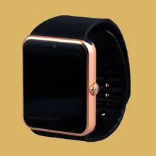 2017 smart watch with camera Sim card slot GSM Phone smart connectivity for apple iphone Android Phone app Smartwatch gold GT08