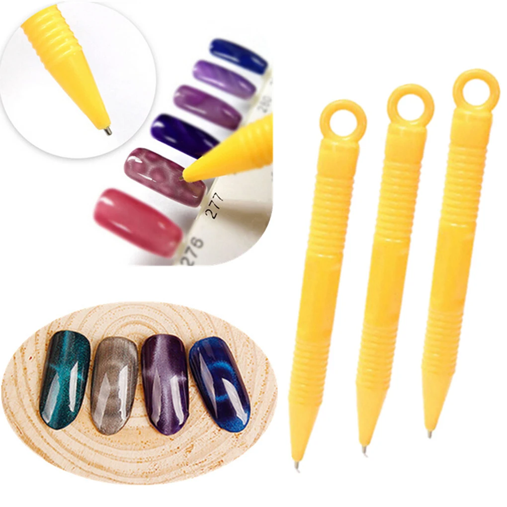 

Women Girls Fashion Nail Art Tools Nail Magnetic Pen for UV Gel Nails Polish Manicure Paint Tools