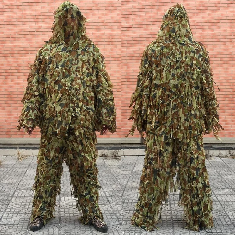 Снайпер спецназ Ghillie костюм Ghilly Yowie стяжная ткань страйкбол Пейнтбол боевой
