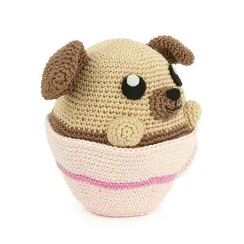 

crochet toys amigurumi rattle coffee pets model number w734