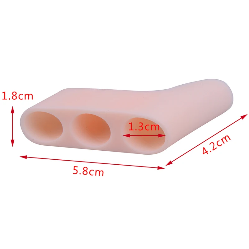 1Pair Silicone Gel Bunion Splint Toe Corrector Toe Separator Spreader Overlapping Spreader Protection Foot Care Massager