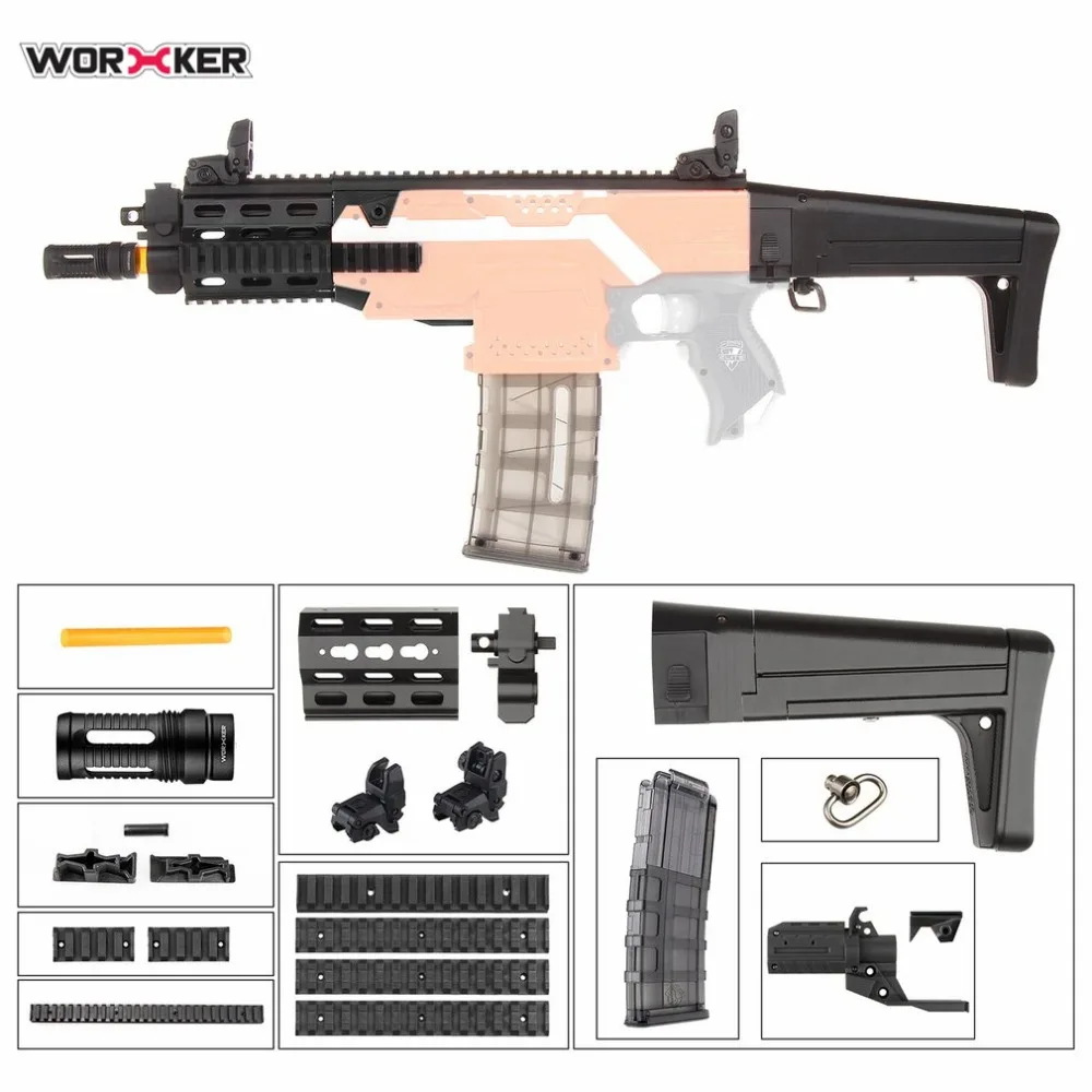 

WORKER MOD XCR-Lmicro Imitation Kit 3D Printing High Strength Plastic Combo For Stryfe Modify Toy For Nerf Parts Toys Accessory