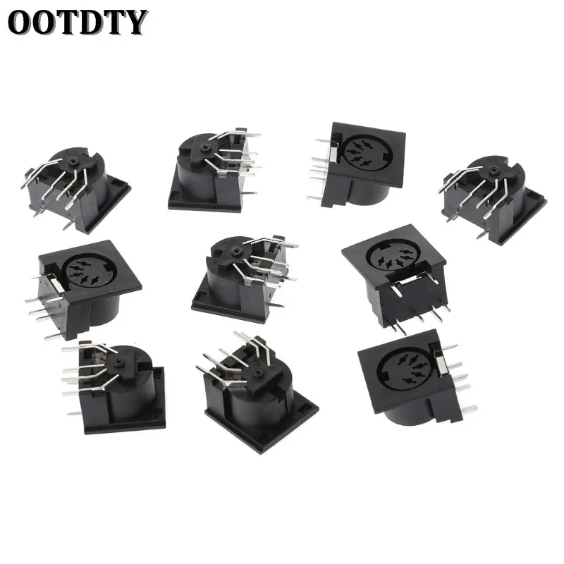 Гнездовой разъем OOTDTY для монтажа на панель печатной платы DIN5 DIN 5 контактный MIDI