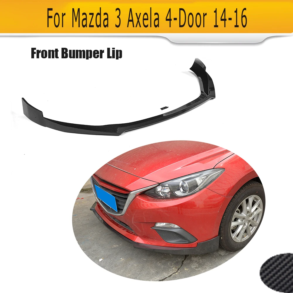 Гоночный автомобиль из углеродного волокна передняя губа подбородка для Mazda 3 Axela