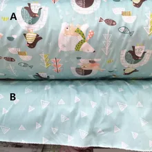 160 см* 50 см белый медведь хлопчатобумажная ткань детская одежда детское постельное белье шторы Подушка Ткань для шитья Пэчворк Ткань tecidos