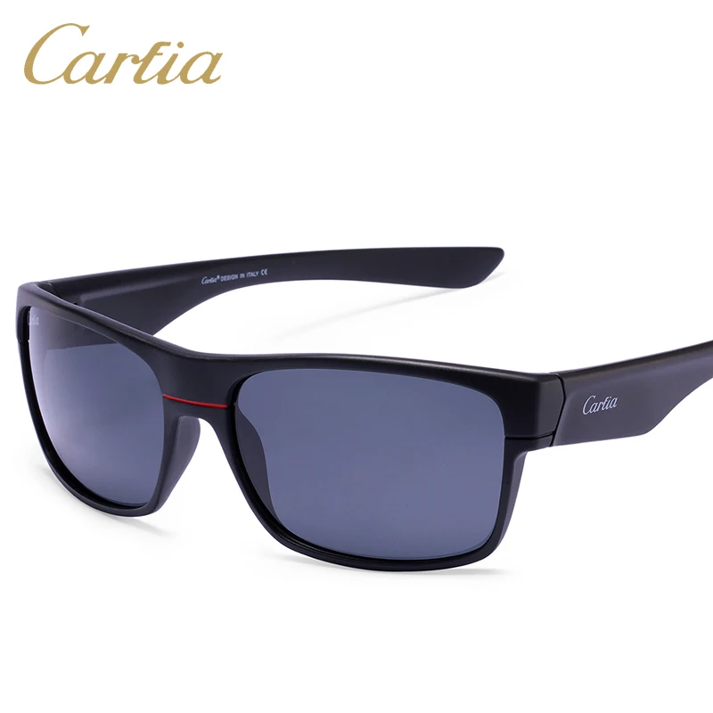 

Carfia Women Fashion Sport Sunglasses Polarized Sun Glasses Square Eyewear Luxury Brand Grey Lense 100% UV400 Protection CA821