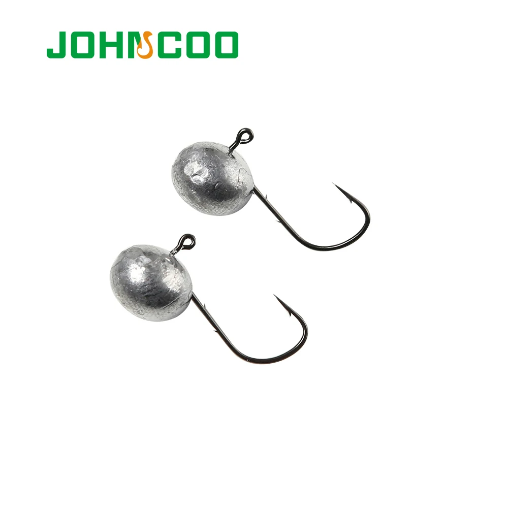 JOHNCOO Новый джиг рыболовный крючок 5 г 7 открытый свинцовый головной колючий Мягкая
