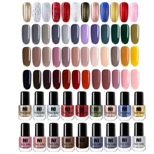NEE JOLIE 6 4 2 бутылки лак для ногтей Быстросохнущий 48 чистых цветов лак для ногтей лак серый красный с голографическим блеском серия