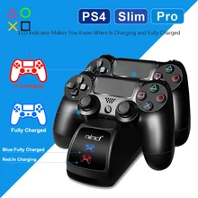 PS4 Pro тонкий двойной контроллер USB зарядное устройство зарядная док-станция для sony Playstation 4 Play станция PS 4 игры аксессуары